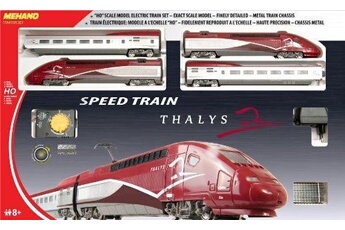 autre circuits et véhicules mehano - t106 - modélisme ferroviaire - coffret de train - tgv thalys