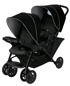Poussette Double Stadium Duo Noir/Gris