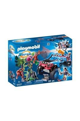 passage Junior Først Playmobil PLAYMOBIL Super 4 9407 Tout-terrain avec Alex et Rock Brock |  Darty