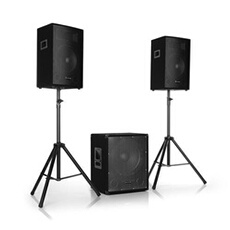 Pro Pro Cube 1812 2.1 Système sono actif 1600W Subwoofer 18 & 2x enceintes 12