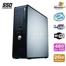 Unité Centrale Dell Pc Dell Optiplex 380 Sff E5200 2.5Ghz 2Go 480Go Ssd Dvd Wifi Win Xp Pro