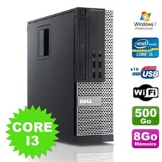 Pc optiplex 990 sff i3-2120 3.3ghz 8go disque 500go dvd wifi w7