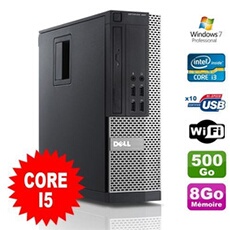 Pc optiplex 990 sff i5-2400 3.1ghz 8go disque 500go dvd wifi w7