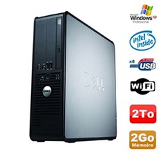 Unité Centrale Dell Pc Dell Optiplex 380 Sff E5200 2.5Ghz 2Go Disque 2000Go Dvd Wifi Win Xp Pro
