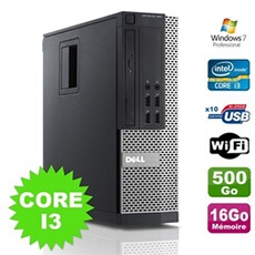 Pc optiplex 990 sff i3-2120 3.3ghz 16go disque 500go dvd wifi w7