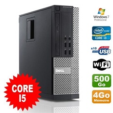 Pc optiplex 990 sff i5-2400 3.1ghz 4go disque 500go dvd wifi w7