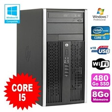 Pc tour elite 8200 core i5 3.1ghz 8go disque 480go ssd graveur wifi win 7