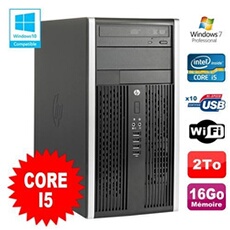 Pc tour elite 8200 core i5 3.1ghz 16go disque 2to graveur wifi win 7