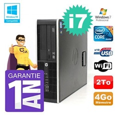 Pc 8200 sff intel i7-2600 4go disque 2to graveur wifi w7