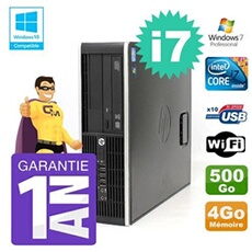 Pc 8200 sff intel i7-2600 4go disque 500go graveur wifi w7