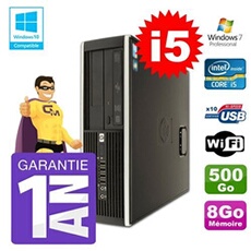 Pc 8200 sff intel i5-2400 8go disque 500go graveur wifi w7