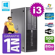 Pc 8200 sff intel i3-2120 8go disque 500go graveur wifi w7