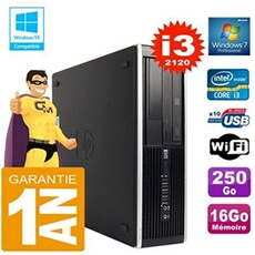Pc compaq 8300 sff core i3-2120 ram 16go disque 250 go graveur dvd wifi w7