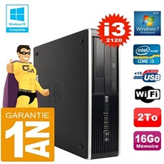 Pc compaq 8300 sff core i3-2120 ram 16go disque 2 to graveur dvd wifi w7