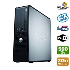 Unité Centrale Dell Pc Dell Optiplex 380 Sff E5200 2.5Ghz 2Go Disque 500Go Dvd Wifi Win Xp Pro