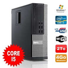 Pc optiplex 990 sff i5-2400 3.1ghz 4go disque 2000go dvd wifi w7