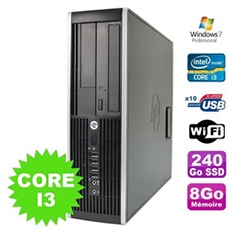 Pc compaq elite 8100 sff intel core i3-530 8go disque 240go ssd dvd wifi w7