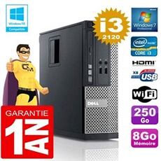 Pc 390 sff core i3-2120 ram 8go disque 250 go graveur dvd wifi w7