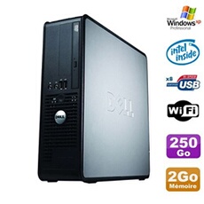Unité Centrale Dell Pc Dell Optiplex 380 Sff E5200 2.5Ghz 2Go Disque 250Go Dvd Wifi Win Xp Pro