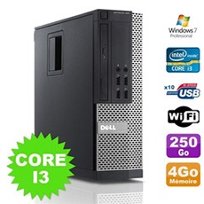 Pc optiplex 990 sff i3-2120 3.3ghz 4go disque 250go dvd wifi w7