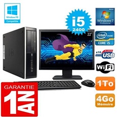 Pc compaq 8300 sff core i5-2400 ram 4go disque 1 to wifi w7 ecran 22'