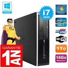 Pc compaq 8300 sff core i7-2600 ram 16go disque 1 to graveur dvd wifi w7