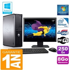 Pc 780 dt intel e5300 ram 8go disque 250 go wifi w7 ecran 19'