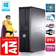 Pc 780 dt intel e5300 ram 16go disque 2 to graveur dvd wifi w7