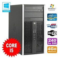 Pc tour elite 8200 core i5 3.1ghz 4go disque 240go ssd graveur wifi win 7