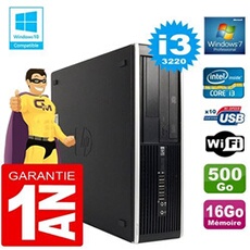 Pc compaq 8300 sff core i3-3220 ram 16go disque 500 go graveur dvd wifi w7