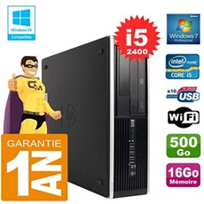 Pc compaq 8300 sff core i5-2400 ram 16go disque 500 go graveur dvd wifi w7