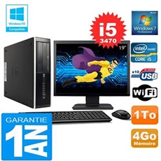 Pc compaq 8300 sff core i5-3470 ram 4go disque 1 to wifi w7 ecran 19'