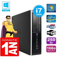 Pc compaq 8300 sff core i7-2600 ram 16go disque 250 go graveur dvd wifi w7