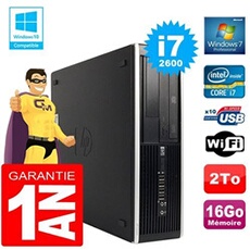 Pc compaq 8300 sff core i7-2600 ram 16go disque 2 to graveur dvd wifi w7