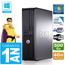Pc 780 dt intel e5300 ram 4go disque 500 go graveur dvd wifi w7