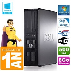 Pc 780 dt intel e5300 ram 8go disque 500 go graveur dvd wifi w7