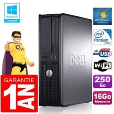 Pc 780 dt intel e5300 ram 16go disque 250 go graveur dvd wifi w7