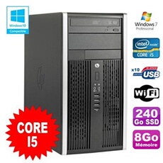 Pc De Bureau Hp Pc Hp Compaq 8200 Elite Mt Intel Core I5 2400 3.1Ghz 8Go 240Go Ssd Windows 7