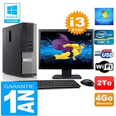 Pc 990 sff core i3-2120 ram 4go disque 2 to wifi w7 ecran 19'