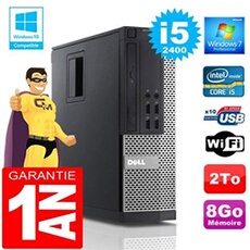 Pc 990 sff core i5-2400 ram 8go disque 2 to wifi w7