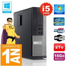 Pc 990 sff core i5-2400 ram 16go disque 2 to wifi w7