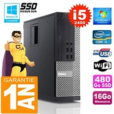 Pc 990 sff core i5-2400 ram 16go disque 480 go ssd wifi w7