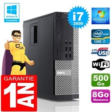 Pc 990 sff core i7-2600 ram 8go disque 500 go wifi w7