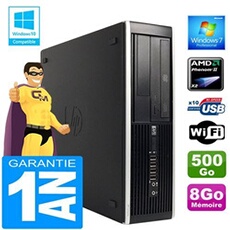 Pc compaq 6005 pro sff amd phenom ii ram 8go disque 500go graveur dvd wifi w7