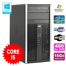 Pc De Bureau Hp Pc Hp Compaq 6200 Pro Mt Intel Core I5 2400 3.1Ghz 16Go 480Go Ssd Windows 7