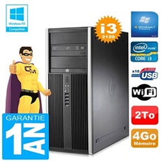 Pc tour compaq 8200 core i3-2120 ram 4go disque 2 to graveur dvd wifi w7
