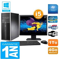 Pc tour compaq 8200 core i5-2400 ram 4go disque 1 to wifi w7 ecran 22'