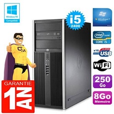 Pc tour compaq 8200 core i5-2400 ram 8go disque 250 go graveur dvd wifi w7