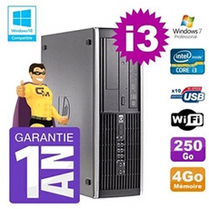 Pc 8200 sff intel i3-2120 4go disque 250go graveur wifi w7