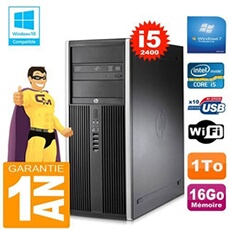 Pc tour compaq 8200 core i5-2400 ram 16go disque 1 to graveur dvd wifi w7